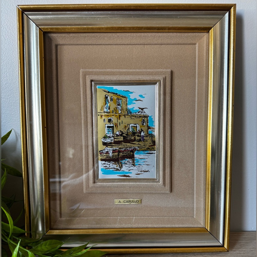 Framed, Italian Foil Art